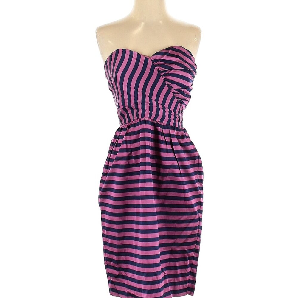 Strapless Striped Dress